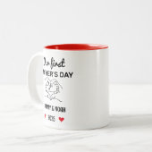 母の日、母の日の贈り物 ツートーンマグカップ (正面左)