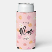 母の日，母の最高の日，母の日，パーソナライズされたカスタム スリム缶クーラー (Seltzer正面)