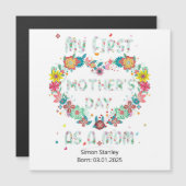 母の日 – 母の花の形をしたハート (正面/裏面)