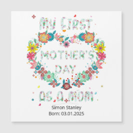 母の日 – 母の花の形をしたハート