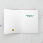 母の日 – 母は独身のスーパーヒーロー サンキューカード (内部)