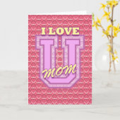 母の日：母を愛しなさい カード (黄色い花)