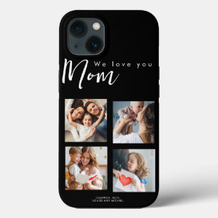 母の日,母,写真コラージュ,私たちはあなたを愛し,タイポグラップ iPhone 13ケース