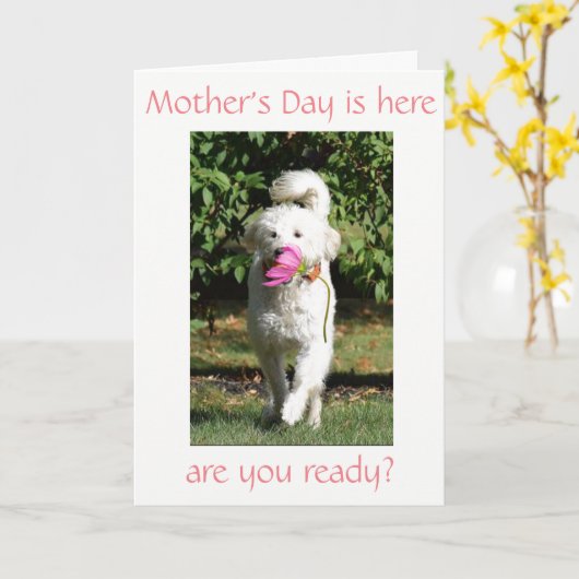 母の日***母***特別の願い カード (黄色い花)