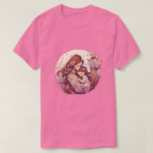 母の日 水彩モムTシャツ