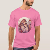 母の日 水彩モムTシャツ Tシャツ (正面)