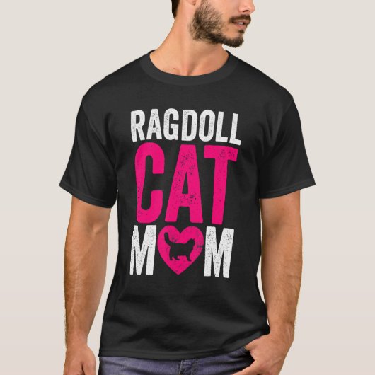 母の日 猫 ママ 猫 ラグドール 猫ママ Tシャツ (正面)