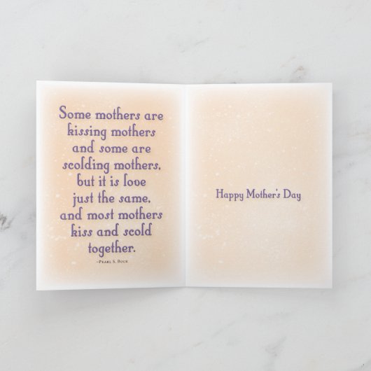 母の日   ～真珠バック カード (内部)