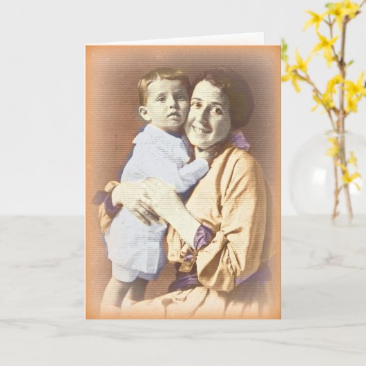 母の日   ～真珠バック カード (黄色い花)