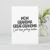 母の日 祖母 曾祖母 招待状 (スタンド正面)