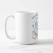 母の日/祝福されたママの植物コケット コーヒーマグカップ (左)