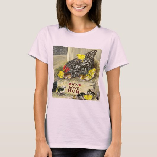 母の日:私たちはママが大好き! Tシャツ (正面)