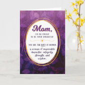 母の日、私はあなたの娘誇りを持ったカードになる カード (黄色い花)