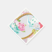 母の日、紅茶パーティー、休日紙プレート スタンダードカクテルナプキン (角)