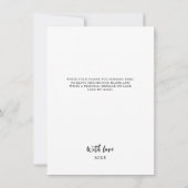 母の日,結婚妊娠,薄紫の花, サンキューカード (裏面)