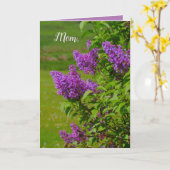 母の日，美しい花，ライラックかわいらし, カード (黄色い花)