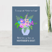 母の日 – 義母の花瓶 カード (正面)