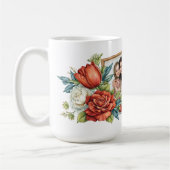 母の日 花と写真の「史上最高の母」ギフト コーヒーマグカップ (左)