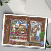 母の日 花屋 水彩 カード