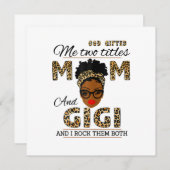 母の日 誕生日 ギフト ママとジジ 招待状 (正面/裏面)