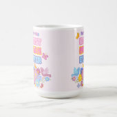 母の日+野の花+蝶+水彩画 コーヒーマグカップ (中央)