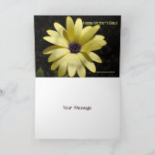 母の日-黄色いデイジー(1) -カード-カスタマイズ カード (内部)