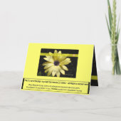 母の日 – 黄色のデイジー(2) – カード – カスタマイズ (裏面)