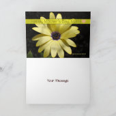 母の日 – 黄色のデイジー(2) – カード – カスタマイズ (内部)