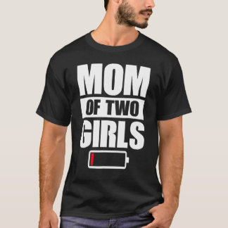 母の日 2人の娘の母 Tシャツ