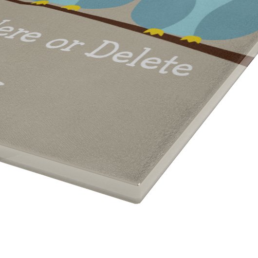 母の日 – 3かわいいフクロウ – Whooo loves you カッティングボード (角)