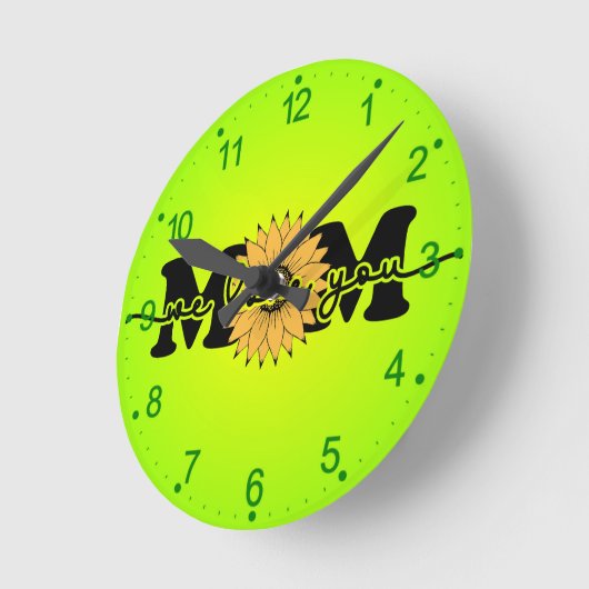 母の日–43250 ラウンド壁時計 (傾斜)