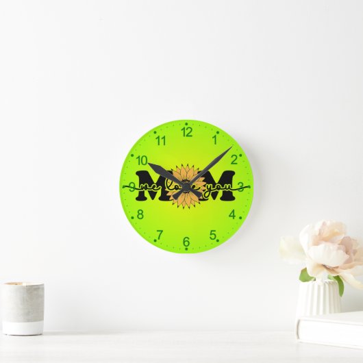 母の日–43250 ラウンド壁時計 (ホーム)