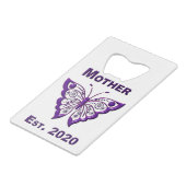 母の日"Est 2020" クレジットカード栓抜き (裏面アングル)