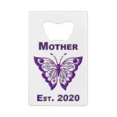 母の日"Est 2020" クレジットカード栓抜き (裏面)