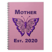 母の日"Est 2020" ノートブック (正面)