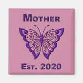 母の日"Est 2020" マグネット (正面)