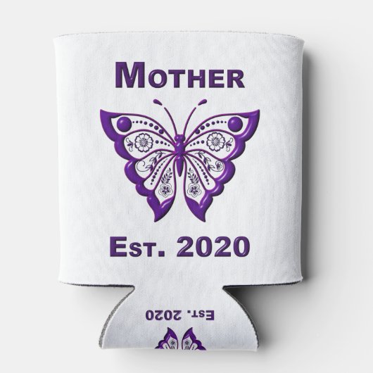 母の日"Est 2020" 缶クーラー (裏面)