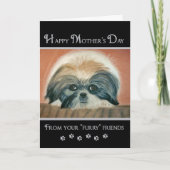 母の日 – From Furry Friends カード (正面)