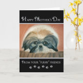 母の日 – From Furry Friends カード (黄色い花)