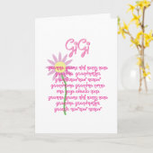 母の日(GiGi) カード (黄色い花)