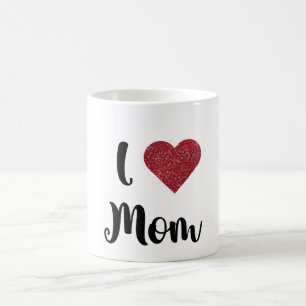 母の日 I Love Mom ハートエクスプロージョン ギフト コーヒーマグカップ