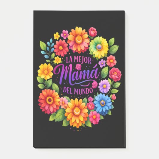 母の日 La Mejor Mama Del Mundo ポストイット (正面)