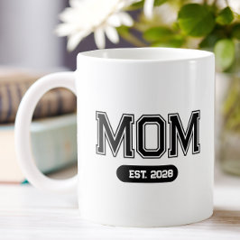 母の日 MOM EST コーヒーマグカップ