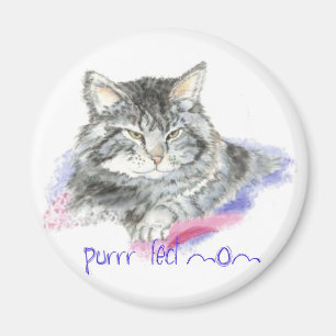母の日- Purrr-fectのお母さん-猫 マグネット