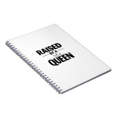 母の日 "Raised By a Queen" エンパワーメント ノートブック (右側)