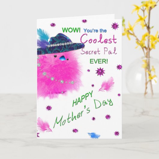 母の日 – SECRET PAL - クール CHICK カード (黄色い花)