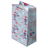 母の日BG 02 LBlue BG スモールペーパーバッグ (正面アングル)