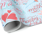 母の日BG 02 LBlue BG ラッピングペーパー (ロールコーナー)