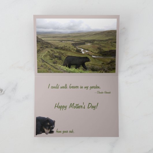 母の日Bubu カード (内部)