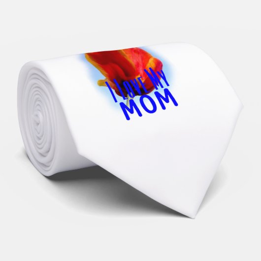 母の日I愛私のお母さんのタイ ネクタイ (ロール)
